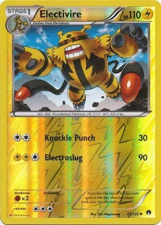 Electivire #43 — Turbo Crash (Reverse Holo)
