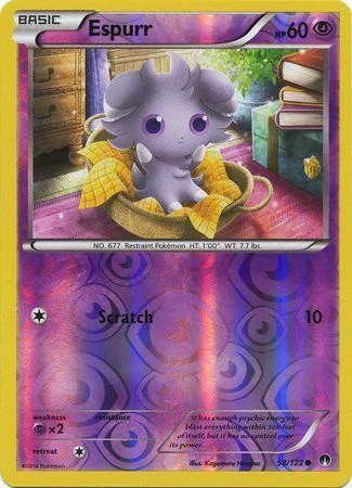 Espurr #58 — Turbo Crash (Reverse Holo)