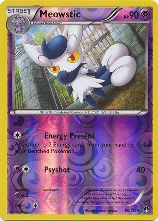 Meowstic #59 — Turbo Colisão (Reverse Holo)