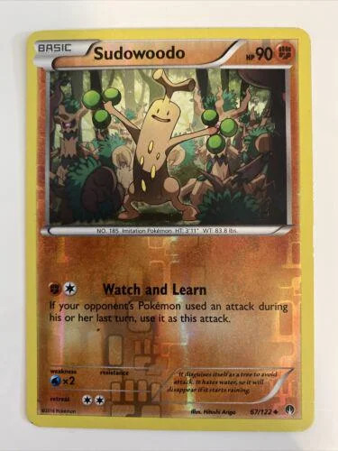 Sudowoodo #67 — Turbo Crash (Reverse Holo)