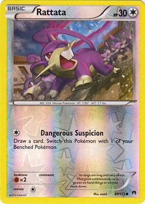 Rattata #87 — Turbo Crash (Reverse Holo)