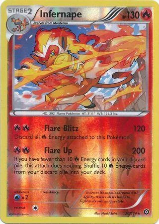 Infernape #20 — Cerco de Vapor (Reverse Holo)