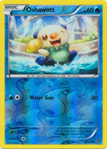 Oshawott #30 — Cerco de Vapor (Reverse Holo)