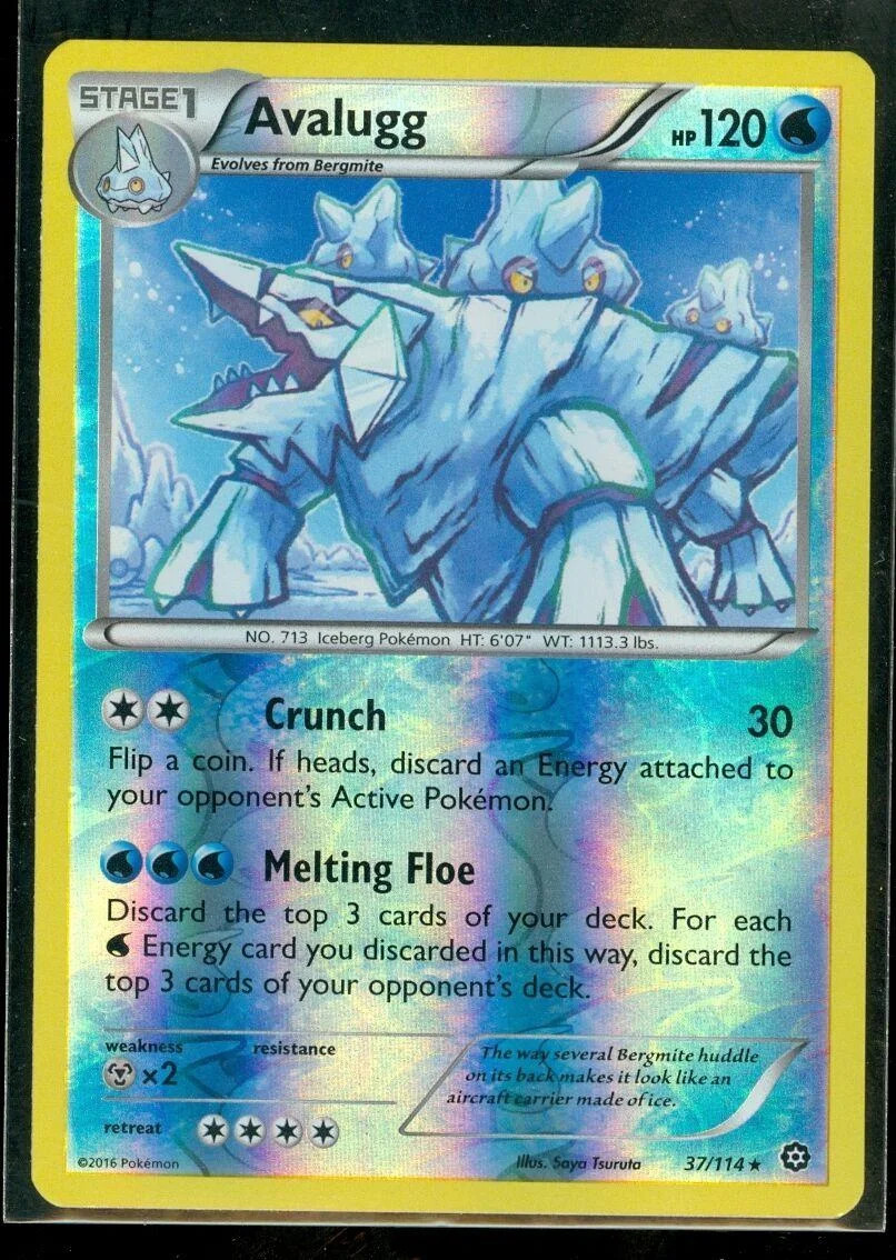 Avalugg #37 — Cerco de Vapor (Reverse Holo)