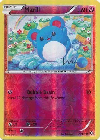 Marill #76 — Cerco de Vapor (Reverse Holo)