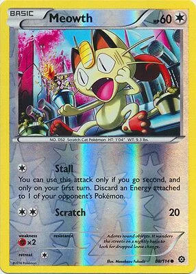 Meowth #88 — Cerco de Vapor (Reverse Holo)