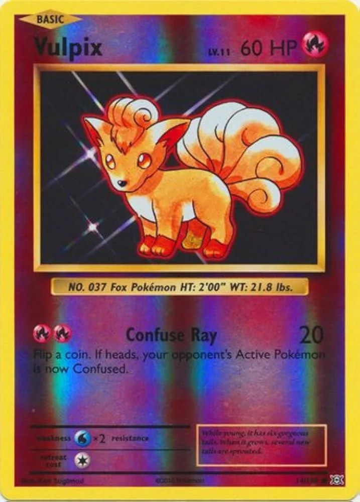 Vulpix #14 — Evolution (Reverse Holo)