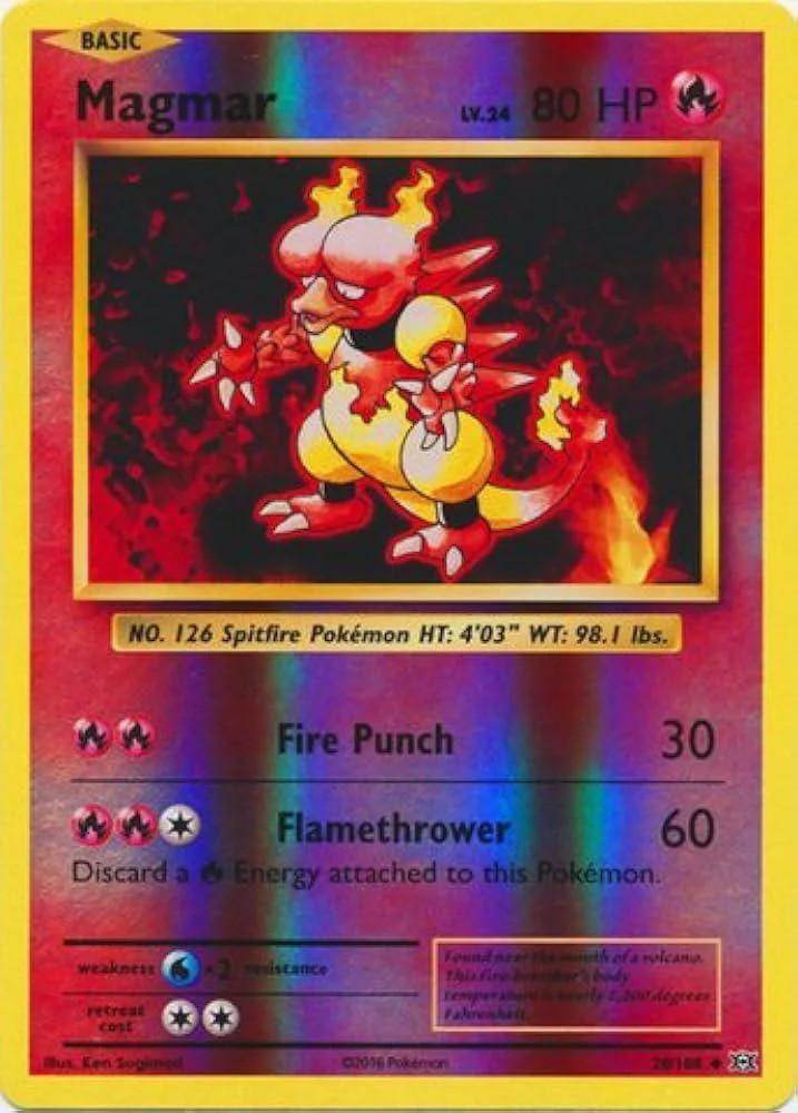 Magmar #20 — Evoluções (Reverse Holo)