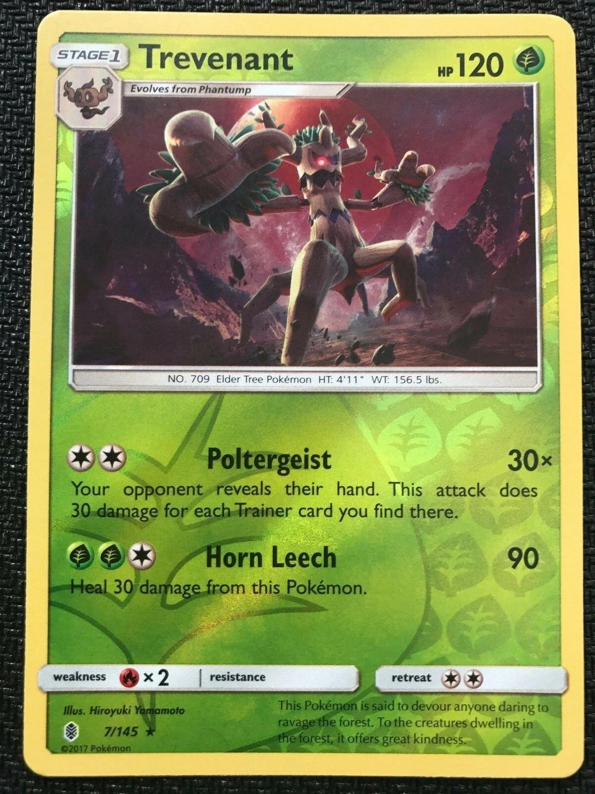 Trevenant #7 — Guardiões Ascendentes (Reverse Holo)