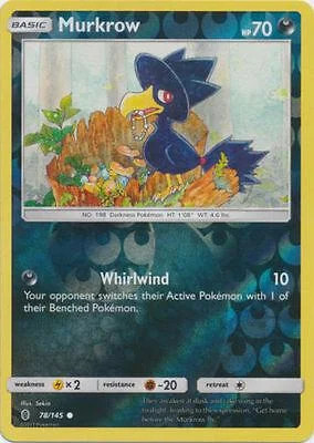 Murkrow #78 — Guardiões Ascendentes (Reverse Holo)