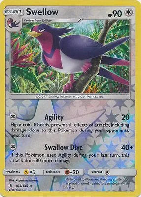 Swellow #104 — Guardians Rising (Reverse Holo)