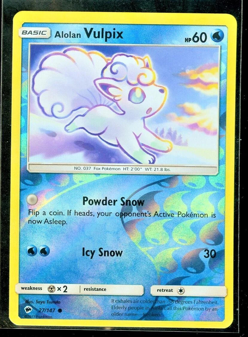 Goupix d’Alola #27 — Ombres Ardentes (Reverse Holo)