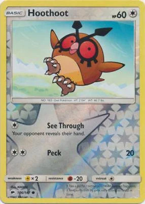 Hoothoot #106 — Sombras Ardientes (Reverse Holo)