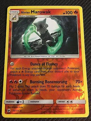 Marowak de Alola #12 — Invasão Carmim (Reverse Holo)