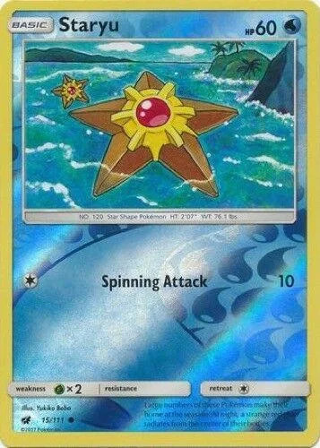 Staryu #15 — Invasione Scarlatta (Reverse Holo)