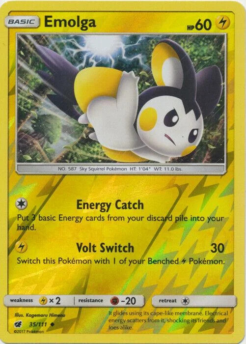 Emolga #35 — Invasione Scarlatta (Reverse Holo)