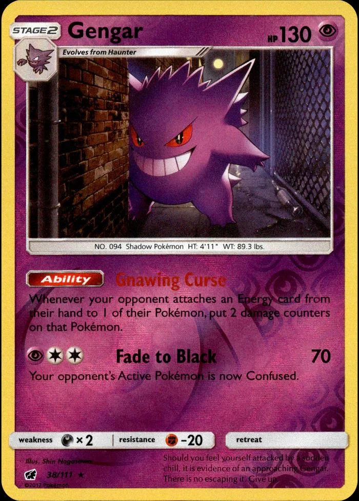 Gengar #38 — Invasione Scarlatta (Reverse Holo)