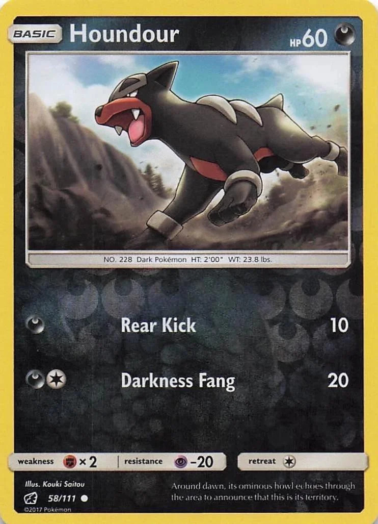 Houndour #58 — Invasione Scarlatta (Reverse Holo)