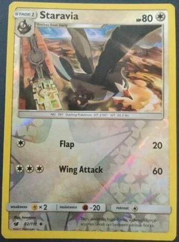 Staravia #82 — Invasione Scarlatta (Reverse Holo)
