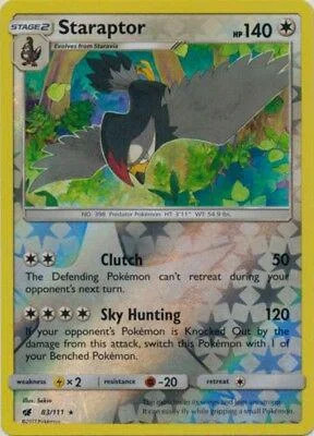 Staraptor #83 — Invasión Carmesí (Reverse Holo)