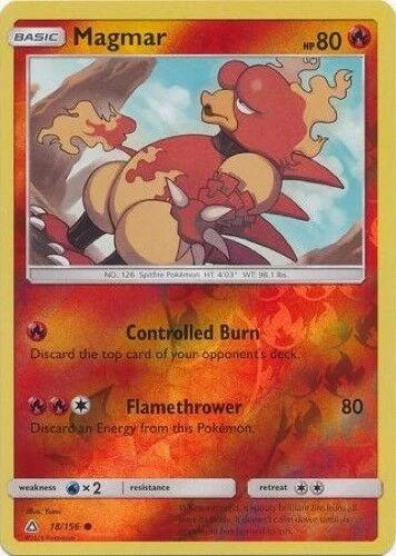 Magmar #18 — Ultra Prisma (Reverse Holo)