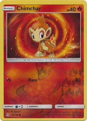 Chimchar #20 — Ultra Prisma (Reverse Holo)