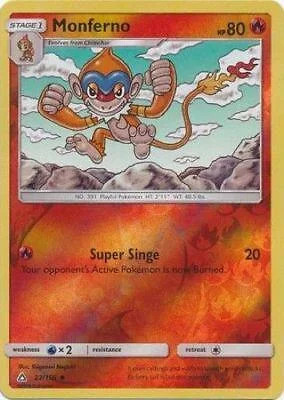 Monferno #22 — Ultraprisma (Reverse Holo)