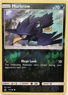 Murkrow #71 — Ultra Prisma (Reverse Holo)