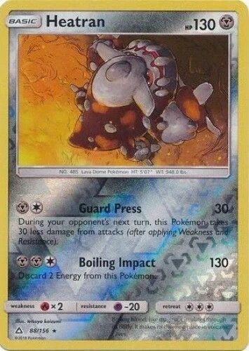 Heatran #88 — Ultra Prisma (Reverse Holo)