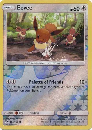 Eevee #105 — Ultra Prisma (Reverse Holo)