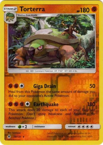 Torterra #58 — Forbidden Light (Reverse Holo)