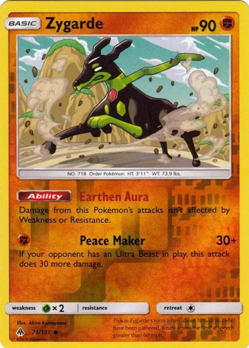 Zygarde #71 — Luz Proibida (Reverse Holo)