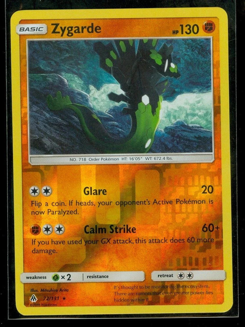 Zygarde #72 — Forbidden Light (Reverse Holo)