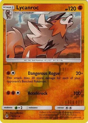 Lycanroc #76 — Luz Proibida (Reverse Holo)