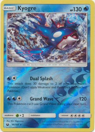 Kyogre #46 — Tormenta Celestial (Reverse Holo)