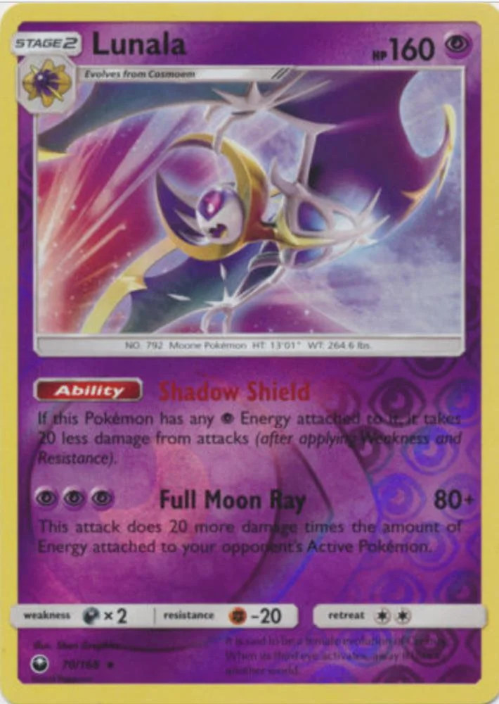 Lunala #70 — Tempestade Celestial (Reverse Holo)