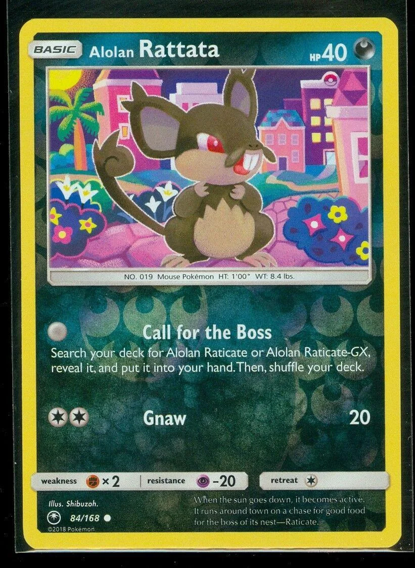Rattata de Alola #84 — Tempestade Celestial (Reverse Holo)