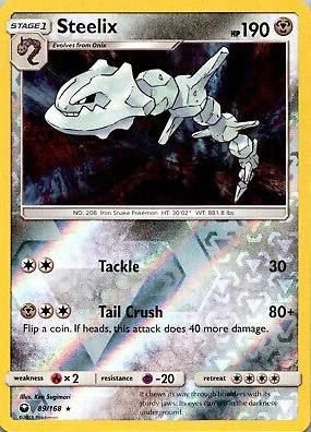 Steelix #89 — Tempestade Celestial (Reverse Holo)