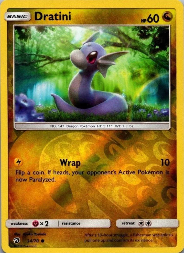 Dratini #34 — Trionfo Dei Draghi (Reverse Holo)