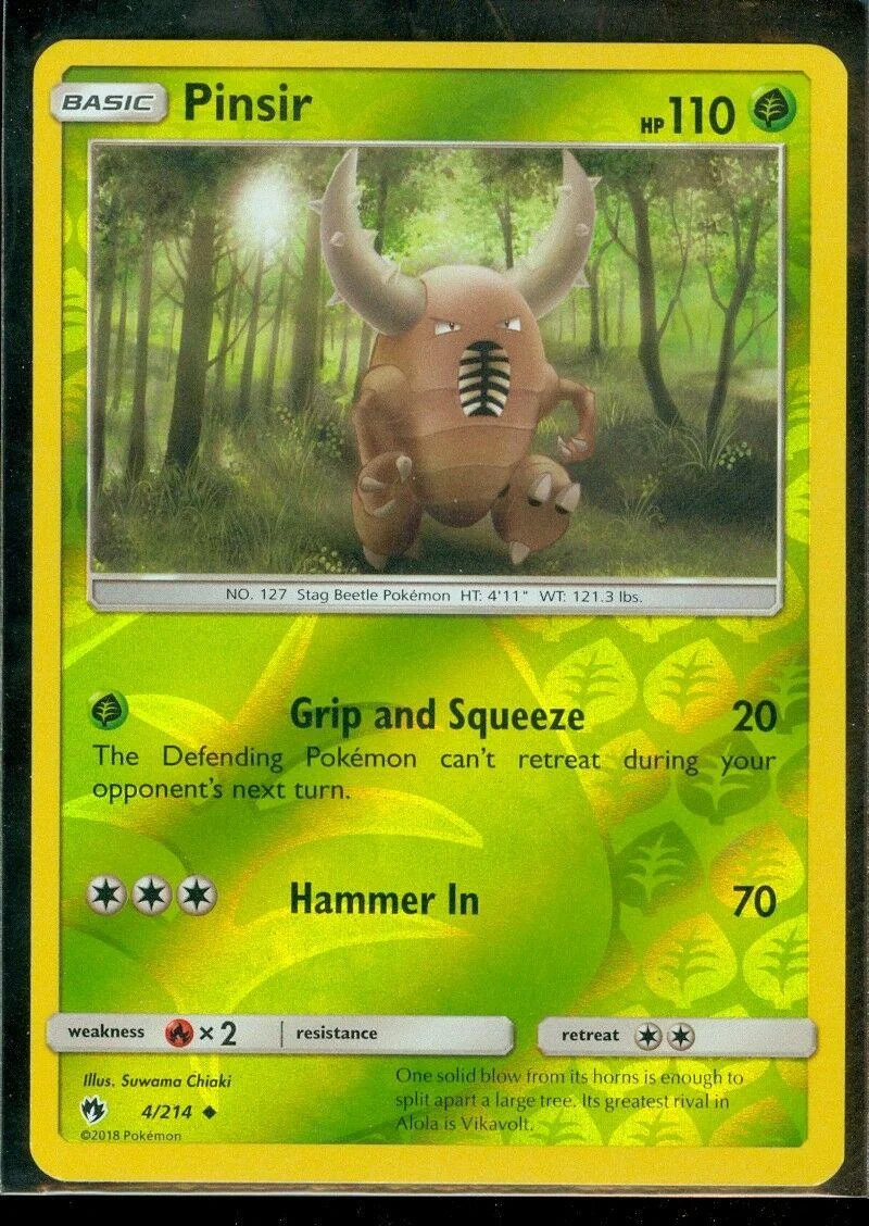 Pinsir #4 — Trovões Perdidos (Reverse Holo)