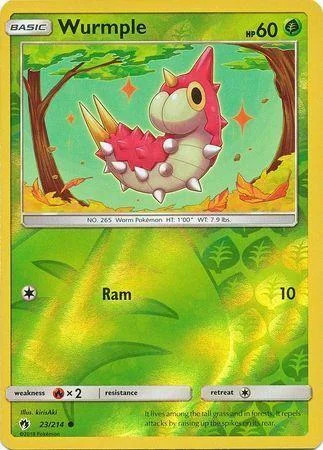 Wurmple #23 — Trovões Perdidos (Reverse Holo)