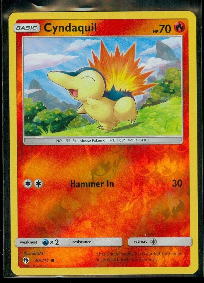 Cyndaquil #40 — Trovões Perdidos (Reverse Holo)