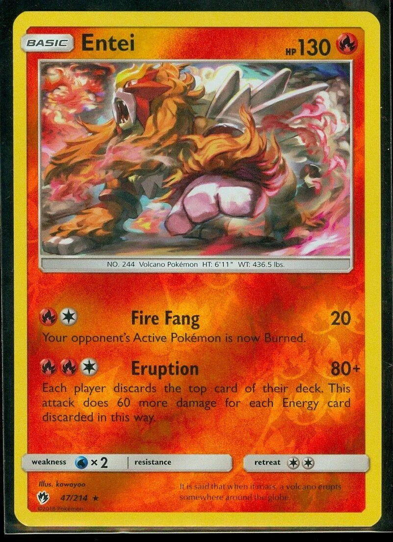 Entei #47 — Trovões Perdidos (Reverse Holo)