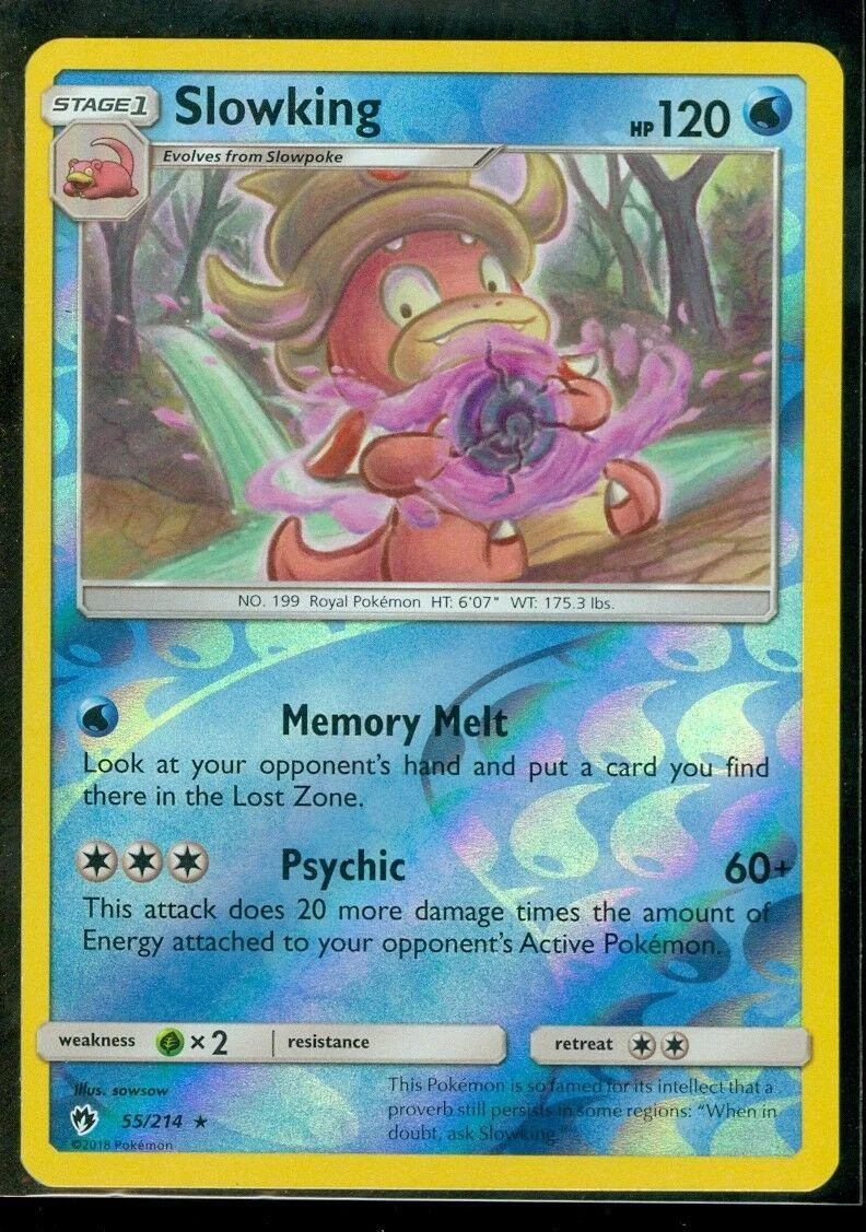 Slowking #55 — Trovões Perdidos (Reverse Holo)