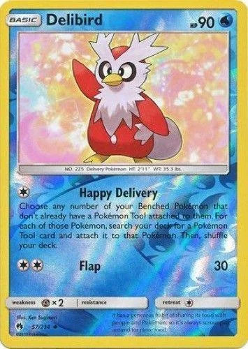 Delibird #57 — Trovões Perdidos (Reverse Holo)