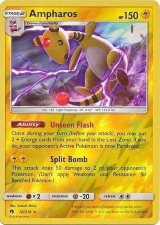 Ampharos #78 — Tuoni Perduti (Reverse Holo)