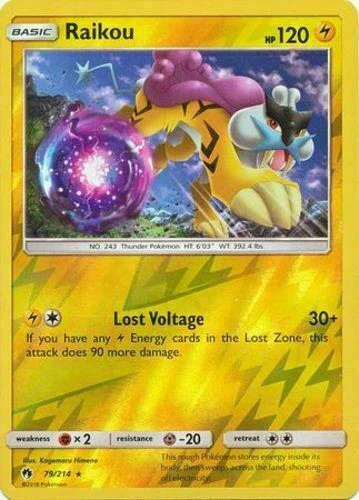 Raikou #79 — Trovões Perdidos (Reverse Holo)