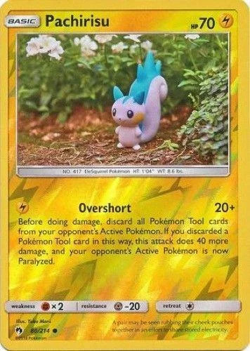 Pachirisu #80 — Trovões Perdidos (Reverse Holo)