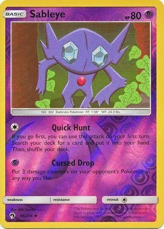 Sableye #96 — Trovões Perdidos (Reverse Holo)