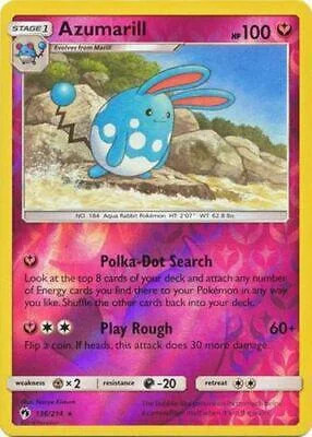 Azumarill #136 — Tuoni Perduti (Reverse Holo)